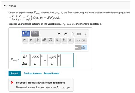 nxnx|Solved Obtain an expression for Enx,nyEnx,ny in terms of